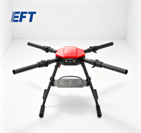 EFT E416P Châssis de drone UAV pliable industriel, kit de châssis de drone quadricoptère à charge lourde de 16 kg, utilisation professionnelle