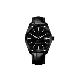 Montre-bracelet mécanique automatique pour homme d'affaires avec cadran gravé personnalisé et boîtier en acier inoxydable poli - Product Image 2