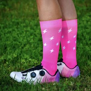 Coussin de compression rembourrage personnalisé chaussettes de course Performance athlétique sport chaussettes hommes haute qualité grande marque équipage cyclisme chaussettes - Product Image 2