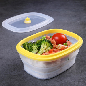 Ensemble de boîtes à Lunch pliables en Silicone pour enfants, avec microphone, <span class=keywords><strong>stockage</strong></span> des aliments, contenants de cuisine, lot de 5 pièces - Product Image 5