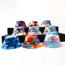 men bucket hats custom New fashion stylish quality cotton material tie dye high quality custom bucket hat custom logo