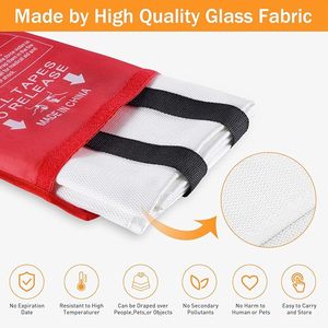Couverture anti-feu d'urgence pour la maison, la <span class=keywords><strong>cuisine</strong></span>, le camping, le bateau, la voiture et le bureau - Couverture de sécurité anti-feu imperméable pour l'extérieur - Product Image 3