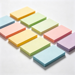 Bloc de Notas Adhesivas Cuadradas Coloridas, Notas Adhesivas para Oficina - Product Image 5