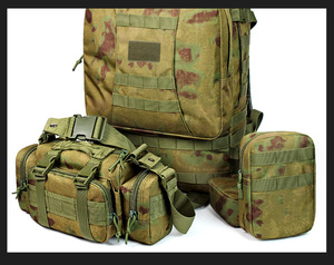 J.SH công suất lớn ngoài trời chiến thuật Ba lô ngụy trang với cùng một màu sắc khóa Oxford vải cho cắm trại leo núi - Product Image 6