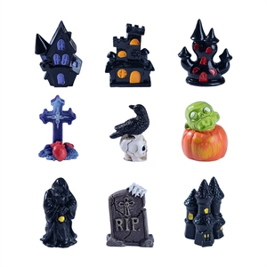 Nuevo producto transfronterizo: Castillo de micropaisaje, decoración de Halloween con calabazas, accesorios decorativos DIY, mini adornos pequeños. - Product Image 5