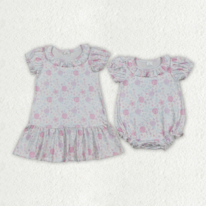 Vestido de Verano para Bebés Niñas, Estampado, Algodón Orgánico Suave, Venta al por Mayor, Moda Infantil, Boutique, Fábrica - Product Image 2