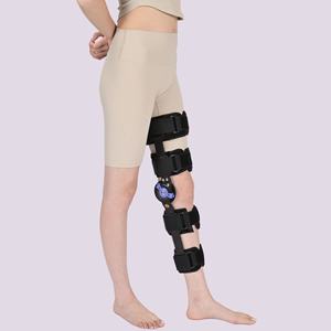 Articulation du genou réglable orthèse fixe fournitures de thérapie de rééducation du fabricant équipement de protection Ligament <span class=keywords><strong>genouillère</strong></span> membre inférieur - Product Image 4