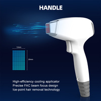 Machine professionnelle d'épilation au laser à diode 1000W avec écran tactile, poignée, taille de spot 12*20mm, refroidissement par air/eau, usage commercial et domestique