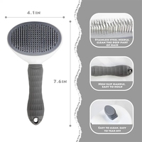 Brosse à cheveux pour chien de compagnie peigne pour chat toilettage et soins brosse pour chat peigne en acier inoxydable pour chiens à cheveux longs nettoyage animaux chiens accessoires