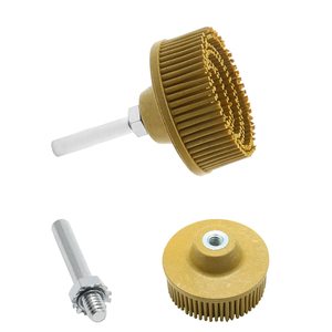 <span class=keywords><strong>Disco</strong></span> de Cepillo Abrasivo <span class=keywords><strong>Radial</strong></span> de 2 Pulgadas - Cepillo de Goma Abrasiva para Taladro Eléctrico, Eliminación de Óxido en Aluminio, <span class=keywords><strong>Hierro</strong></span> y Acero - Product Image 1