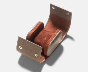 Singolo disegno del cuoio di grano superiore della vigilanza organizer box di viaggio della cassa per orologi - Product Image 2