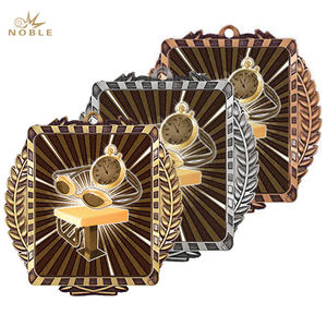 Medalla de natación de Metal cuadrado Lynx personalizada de alta calidad Medallas deportivas personalizadas con cintas para natación temática - Product Image 1