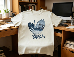 210GSM 100% Cotton T-Shirt Casual DTF Printed Breathable Durable Beach Design Unisex - Product Image 4