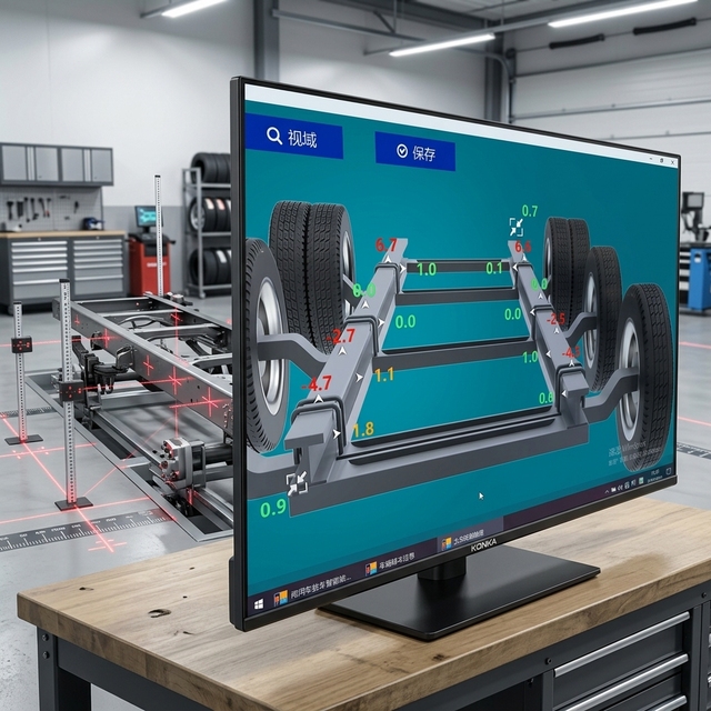 3d Chassis Measuring System S1-z7 Commercial Vehicle Chassis Inspection System
