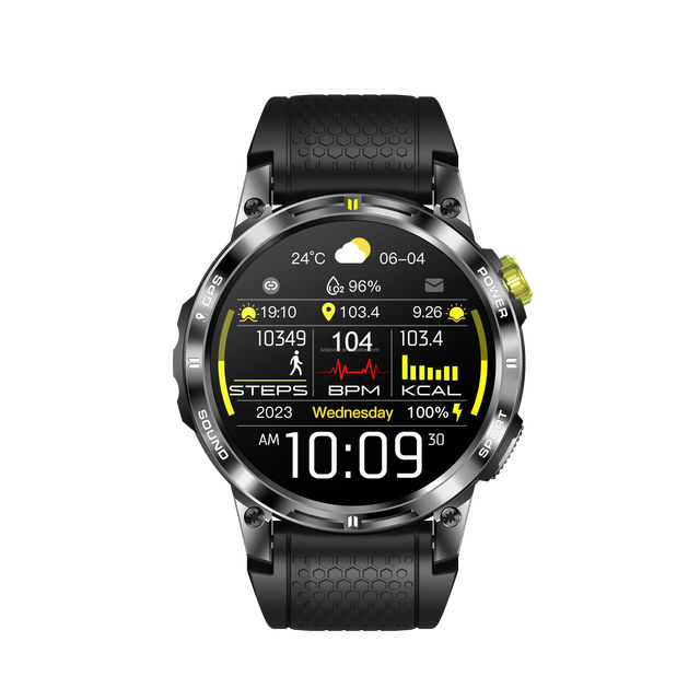 2026 Outdoor Sport Smart Watch GPS Heart Rate Monitor BT Call 1.43inch AMOLED Screen IP68 Waterproof GPS Reloj Compass Calendar