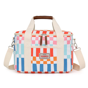 Sac isotherme pour déjeuner d'étudiant, motif plage, en tissu Oxford, portable, pour extérieur, avec isolation souple, pour garder les aliments frais - Product Image 3