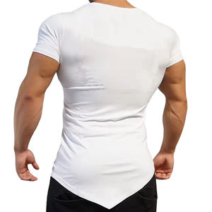 Nouveau design T-shirt de sport pour homme, décontracté, col en V, coupe ajustée, musculation, sport, salle de sport - Product Image 6