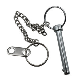 China Manufacturer Stainless Steel <strong>Detent</strong> Pin Lanyard Safety Lock <strong>Spring</strong> Gym Hardware Plain Finishing Compression Extension Load - Product Image 1