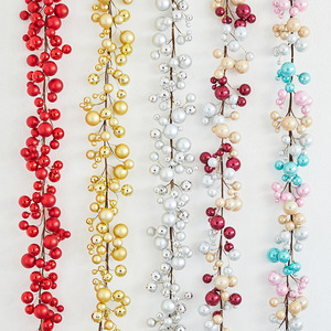 1.8m Plastic Christmas <b>Ball</b> Garland with Bells, Multi-Color Bauble <b>String</b> for Holiday Decor - Product Image 1
