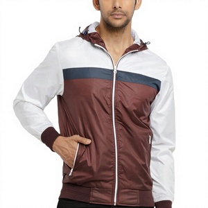 Chaqueta Deportiva para Hombre con Bloques de Color, Resistente al Viento, Transpirable, con Cierre de Cremallera, Estilo Deportivo, Corte Regular, Poliéster, para Invierno, con Logotipo Frontal - Product Image 1