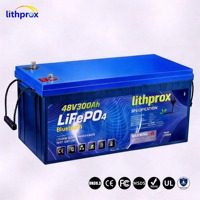 Batterie de chariot élévateur électrique au phosphate de fer et de lithium 48V 300Ah pour chariot industriel, étanche IP67, CE FCC RoHS OEM ODM
