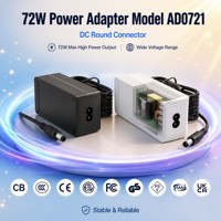 Chargeurs de bureau PowerEric 72W à charge rapide, adaptateurs de charge rapide avec câble rétractable, design pliable