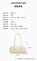 Sac à bandoulière en cuir véritable de luxe minimaliste, élégant sac sous le bras de style Boston, sac à main en cuir de vachette de haute qualité pour femmes