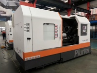 Tournage horizontal CNC 3 axes robuste TCK63M-1500, nouveau modèle à banc incliné, axes Y et C