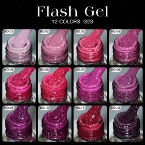 JTING Private Nail Brand Custom Unique 12colors Reflective Disco Gel Nail Polish Collection 12pcs Set <b>Box</b> OEM Nail Supplies - Product Image 2