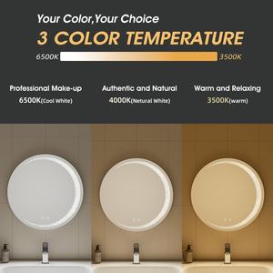 60cm <strong>Half</strong> Ring Hanging Wall Mounted Manufacturers Memory Function Lighting Illuminated Lighted Round Led Bathroom <strong>Mirror</strong> - Product Image 5