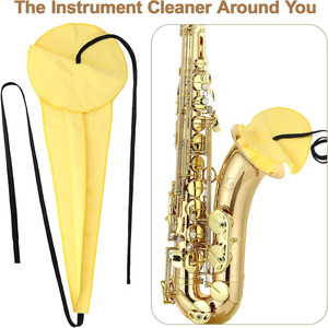 Cepillo y paño de limpieza para instrumentos de saxofón; accesorios para el cuidado del saxofón. - Product Image 5