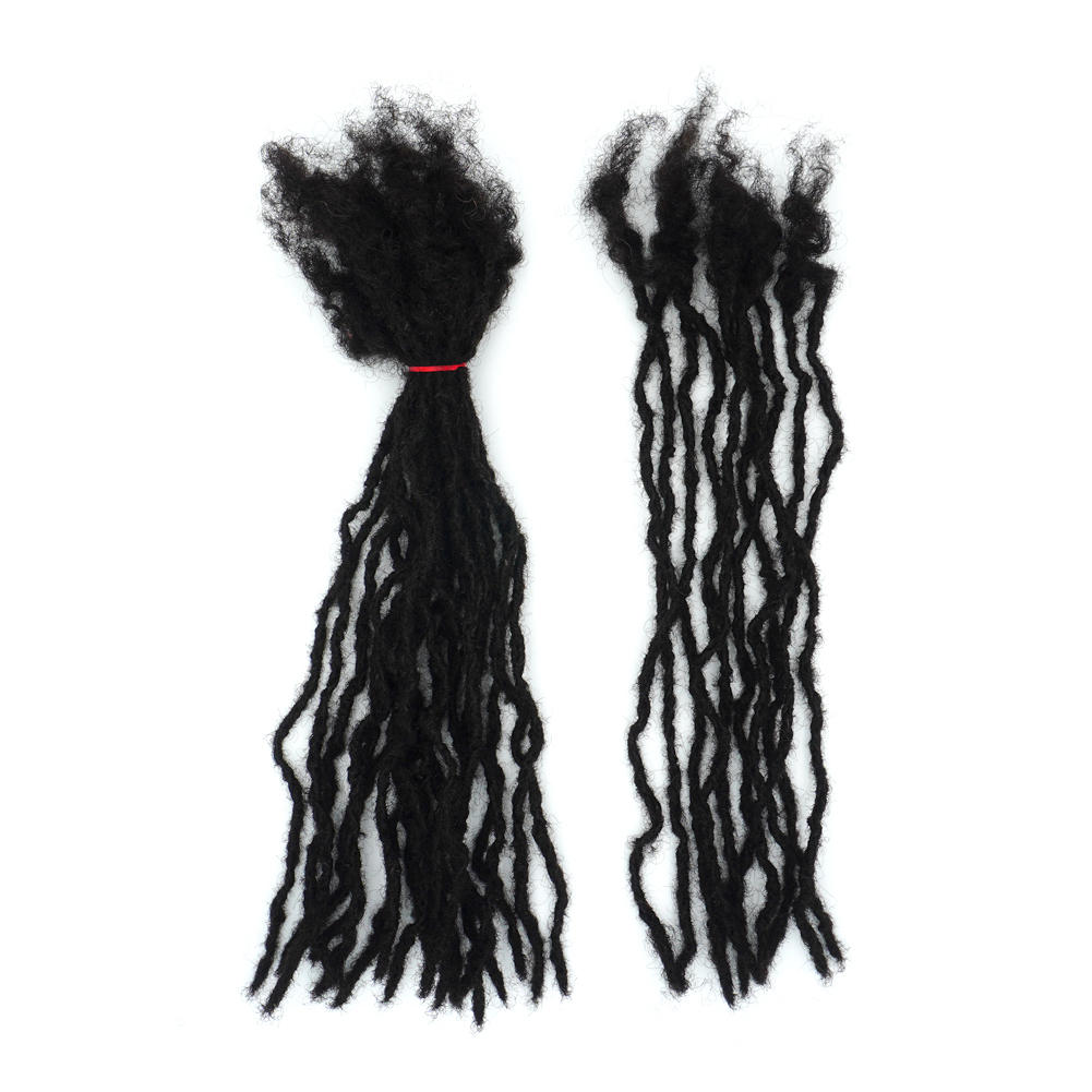 KAMA Wholesale 100% Brazilian Remy Human Hair Full Handmade Crochet Microlocs Sister Locs Extensions Interlocking Locs Detail Section 3