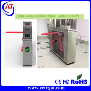 एप्लिकेशन कोड स्कैनर नियंत्रित रोटरी ड्रॉप प्रकार तीन हाथ घूमने वाला दरवाज़ा/आरएफआईडी तिपाई गेट मेट्रो के लिए रेस्तरां प्रविष्टि - Product Image 2
