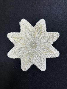 El más nuevo parche de Apliques de encaje Floral de <span class=keywords><strong>ganchillo</strong></span> hueco bordado Soluble en agua con cuentas 3D flor NFL parches para ropa vestido - Product Image 4