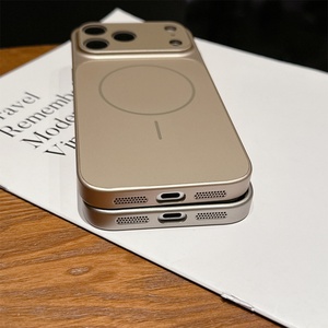 Funda Magnética de Lujo Original con Revestimiento Ag Mate y Cristal para iPhone 16 15 14 13 12 11 Pro Max Plus, Protección de Lente - Product Image 4