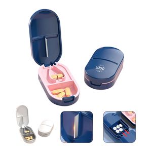 Coupe-pilules personnalisé avec logo, de haute qualité, en gros, séparateur de pilules, étui de rangement unique en plastique pour enfants et usage domestique - Product Image 2