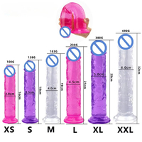 Proveedor Mayorista de Dildos Flexibles, Grandes, Suaves, Transparentes, de Cristal, sin Huevos, Impermeables, con Base de Succión, Personalizables, Compra al por Mayor