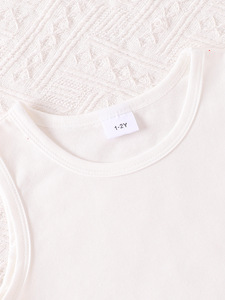 Costume trois pièces en denim de coton rose pour filles, veste blanche, short, style étranger doux pour enfants de 7 ans, respirant, costume de fête - Product Image 5