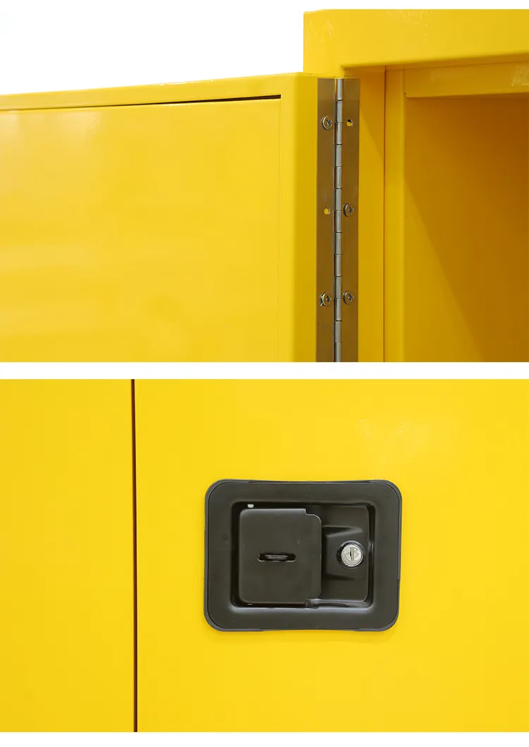 ตู้ไวไฟตู้นิรภัยสีเหลืองเฟอร์นิเจอร์ห้องปฏิบัติการ