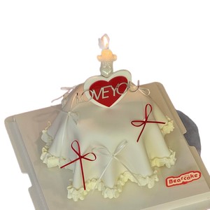 ท็อปเปอร์เค้กอะคริลิค รูปหัวใจ น้ำผึ้งและรสหวาน สำหรับตกแต่งเค้กวันวาเลนไทน์ วันเกิด และเทศกาลฉีซี - Product Image 5