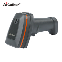 Lecteur de codes-barres avec support, lecteur de codes-barres 2D 1D QR filaire USB pour ordinateur POS MAC avec fonction de numérisation automatique