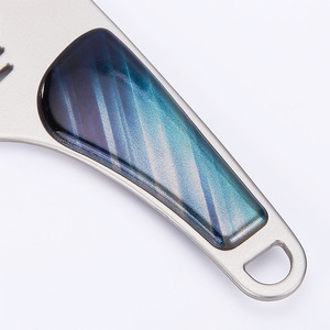 Peigne à barbe en acier inoxydable, outil de coiffure portable pour hommes, pour tailler et polir, taille 15cm, comme indiqué - Product Image 5