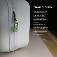Cadenas en métal zinc personnalisé, approuvé par la TSA, cadenas de voyage sous licence avec clés
