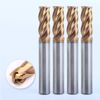 Fraise carrée CNC SUPAL en carbure de tungstène massif à 4 dents, queue Weldon, dureté 65 HRC, personnalisable ODM/OEM pour machine de découpe