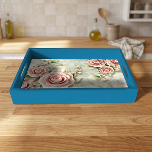 Bandeja de Servir Multifuncional Moderna y Ecológica Hecha a Mano de Madera con Recubrimiento en Polvo, B.S. International India, Logotipo Personalizado, Estampado Animal - Product Image 1