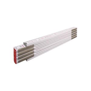 STABILA Règle pliante 1607 longueur 2 m largeur 1.70 cm mm/cm EG III bois de hêtre, blanc - Product Image 1