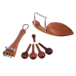 Jeu d'accessoires en bois <span class=keywords><strong>de</strong></span> Jujube naturelle, 4/4 pièces pour <span class=keywords><strong>violon</strong></span>, cordes <span class=keywords><strong>de</strong></span> queue, <span class=keywords><strong>de</strong></span> réglage fin, nouvelle collection - Product Image 1