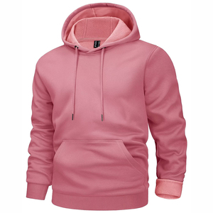 Nouveaux sweats à capuche pour hommes avec logo personnalisé, épais, unis, à enfiler, en vente à prix avantageux, 100% coton molletonné - Product Image 4