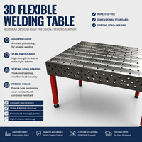 Plateforme de soudage flexible 3D D28 2400*1200mm, table de soudage à haute capacité de charge pour structure en acier