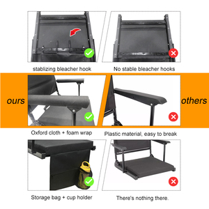 Vente en gros Coussin pliable de grande capacité pour sièges de stade pour sports et divertissements avec coussin chauffant et gradins pour chaise - Product Image 4